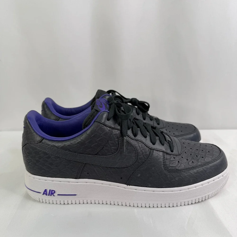 Nike Air Force 1‎ Low Premium Anthracite Court Purple 318775-021 Mens 12